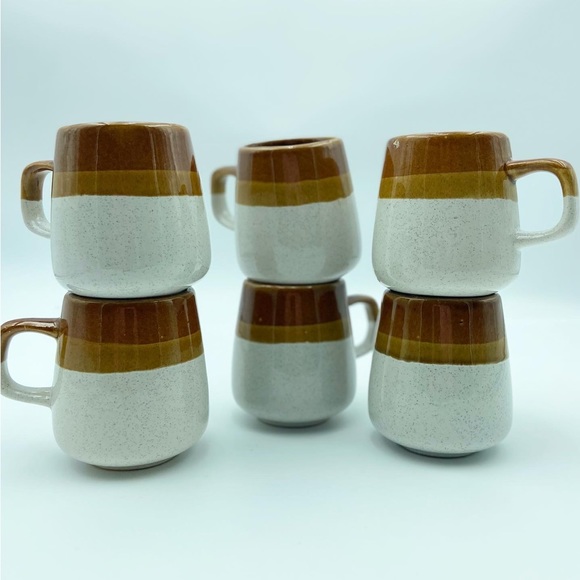 Light Neutrals Terracotta Clay Mugs - Picture 2 of 3